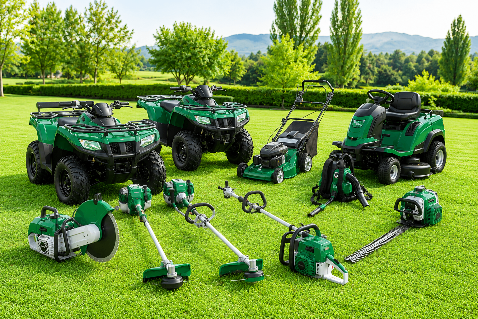 Commercial lawn mowers and ground care equipment